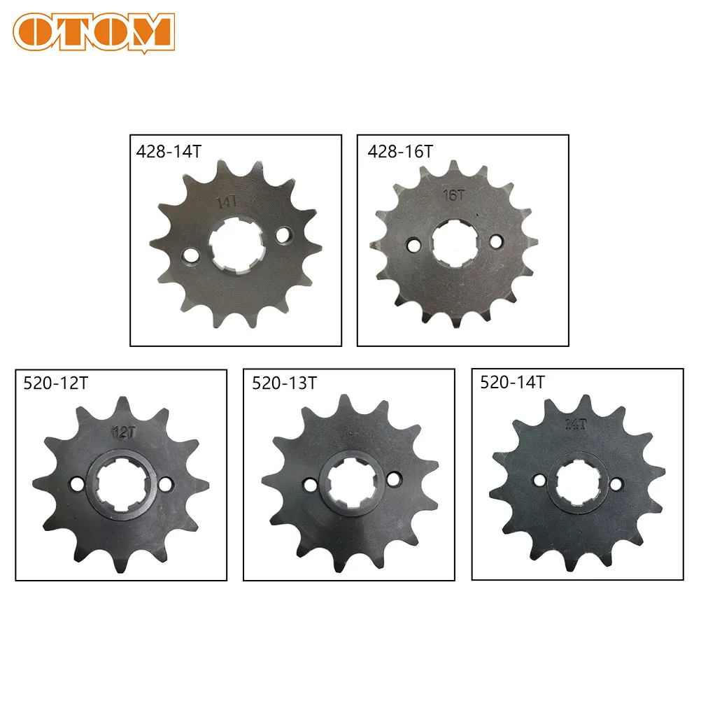 OTOM 428 520 Chain 12T 13T 14T 16T Motorcycle Front Sprocket Pinion For HONDA CRF230L CRF230M SL230 XR230 Motocross Enduro