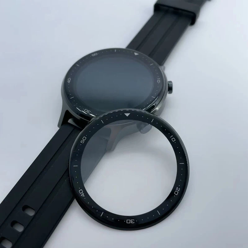 Pellicola protettiva per copertura a bordo pieno curvo 3D 2 pezzi per protezione dello schermo Realme Watch S (non vetro)