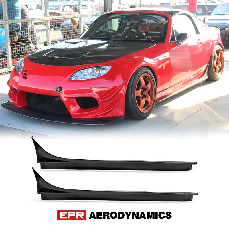 

Car Accessories For Mazda MX5 NC NCEC Roadster Miata FRP Fiber Glass GVN Style Side Skirt Fiberglass Exterior Door Body Kit Trim