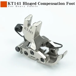 KT141 Hinged Presser Foot Fit Lockstitch Sewing Machine Front And Rear Interaction Through Cross Seam Extra-Thick Fabric