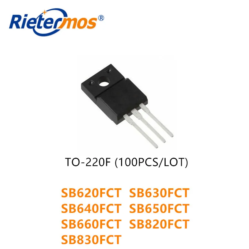 

100 шт., SB620FCT SB630FCT SB640FCT SB650FCT SB660FCT SB820FCT SB830FCT TO220F, высокое качество