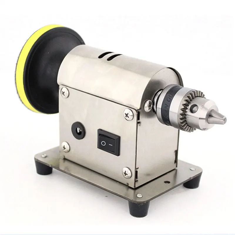 Benchtop Polishe Universal Grinding Machine Bench Lathe Polish Jewelry Rock Polishing Buffer Machine with 20pc Sandpaper