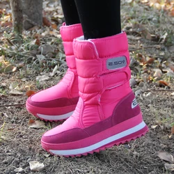 Winter new non-slip and waterproof thick-soled snow boots, warm boots, snow boots, children's short boots