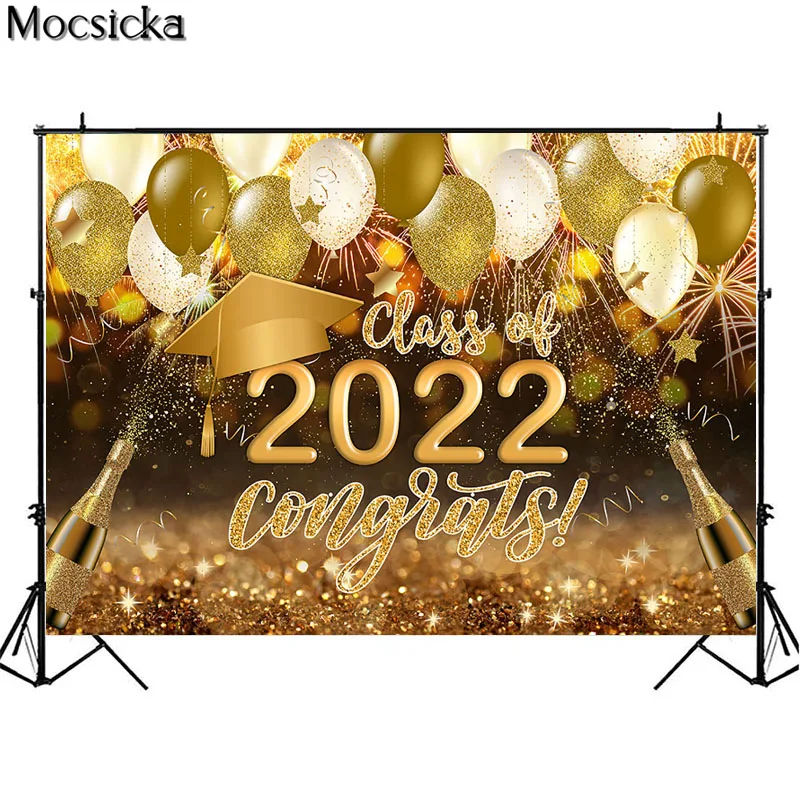 Fondos de fotografía para fiesta de graduación, Felicidades a los graduados, clase de graduación, decoración, sesión fotográfica de fondo, 2022