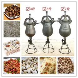 1.5kg volume hand-cranking old cannon popcorn machine old-fashioned manual corn maize puffing machine fire popcorn maker