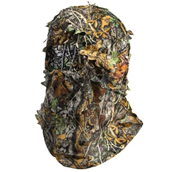 Açık Balaclava şapka avcılık kap Multicam tam yüz maskesi kamuflaj Airsoft Ghillie oyun aksesuarları