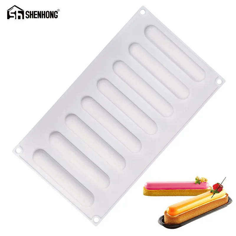 SHENHONG овальная форма для торта и десертов, кольцо для выпечки, силиконовая 3D форма для художественного мусса, силиконовая форма, форма для клетчатого сковороды, кондитерские инструменты