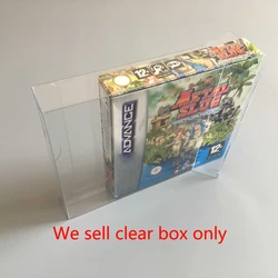 Boîte transparente pour affichage de cartes de jeu, protection en plastique pour animaux de compagnie, collection de stockage, protection, GBA, GBC, version EU et US