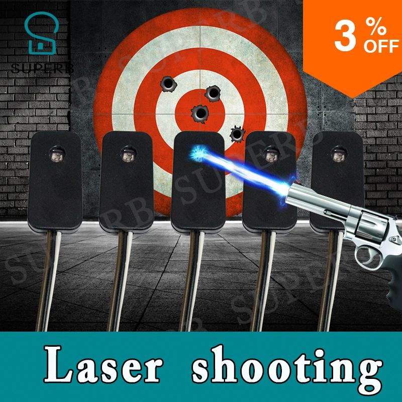 Takagism game prop laser shooting game electronic shooting the laser target to open lock real life room escape props SUPERB prop