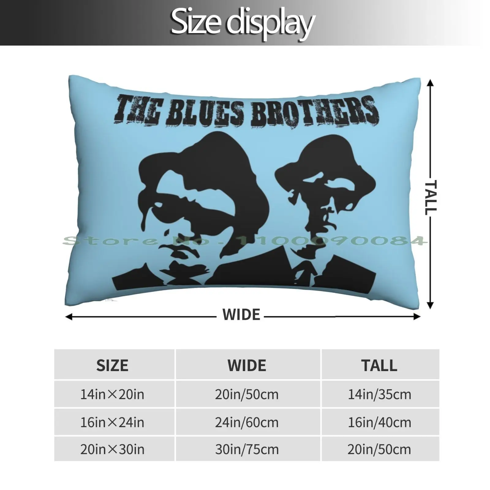 The Blues Brothers Art , The Blues Brothers Designs Pillow Case 20x30 50*75 Sofa Bedroom Im No 1 Human I Am Number One Long