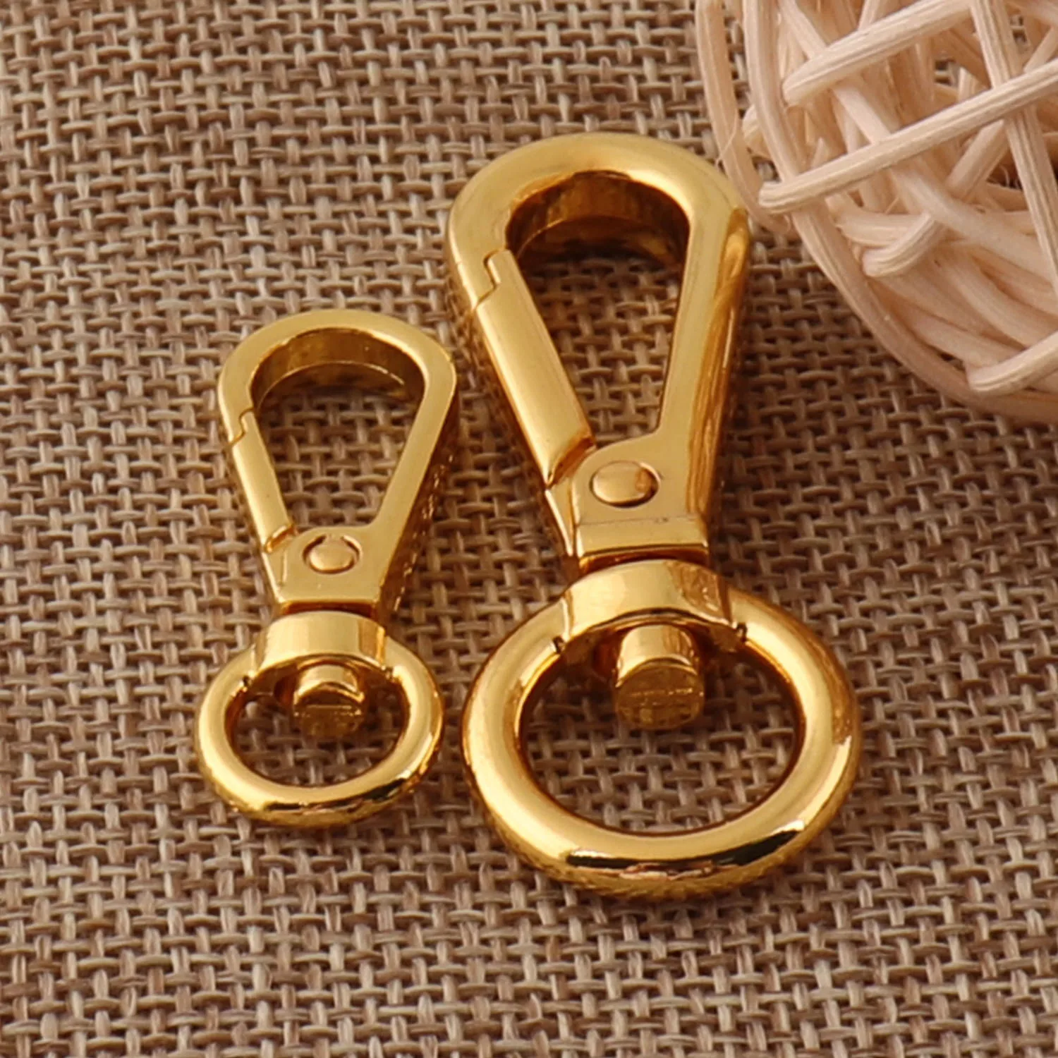 20 Pcs Lobster Swivel Clasps,Gold Hook Claws Connector Snap Buckle Gate Bag Purse Clasps Handbag Purse Hook