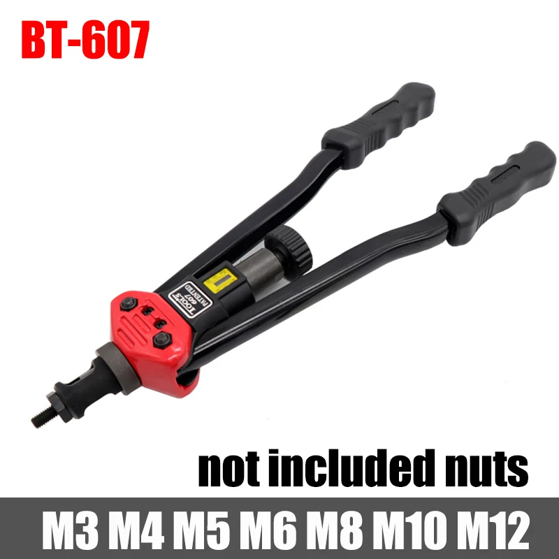 HIFESON Rivet Nut Tool Insert Manual Riveter Threaded Nut Riveting Rivnut Tools For M3 M4 M5 M6 M8 M10 M12 Nuts