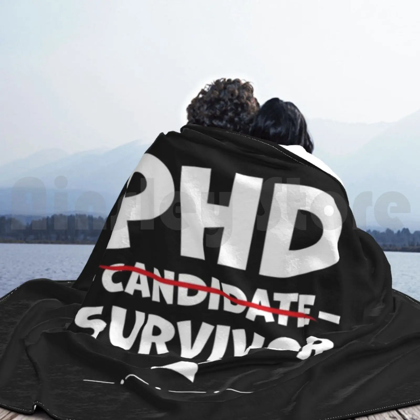 Phd Candidate Survivor-Phd Graduation Blanket Super Soft Warm Light Thin Phd Candidate Survivor Phd Graduate Funny view 5