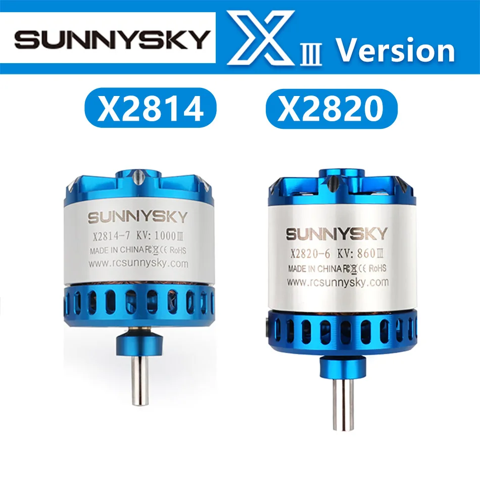 SUNNYSKY X2814-III X2820-III I 445KV 570KV 860KV 900KV 1200KBrushless Motor for RC Quadcopter Airplanes Fixed Wing Plane