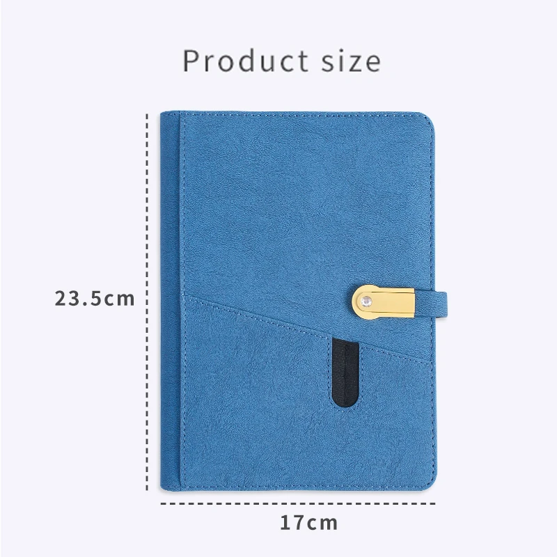 Business Notebook Multifunctional A5 Power Notebook 8000 MAh Mobile Power Wireless Charging Notebook Binder Spiral Diary Planner