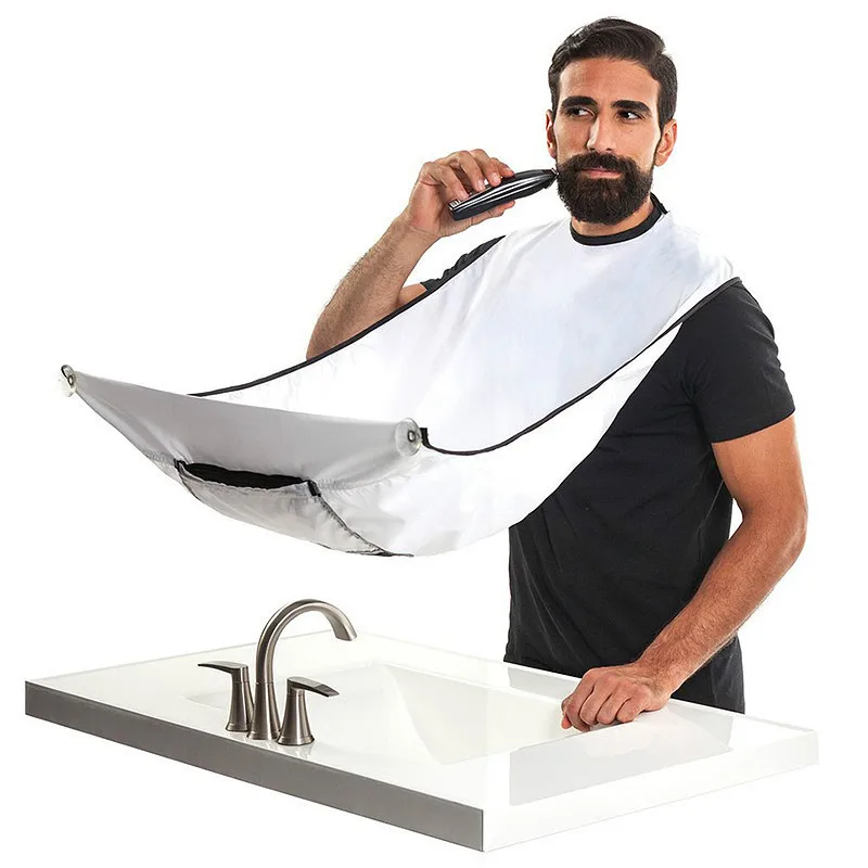 Men beard shaving apron bathroom beard shaved catcher shaver man  gift  shave cape for male  face beard clean bib