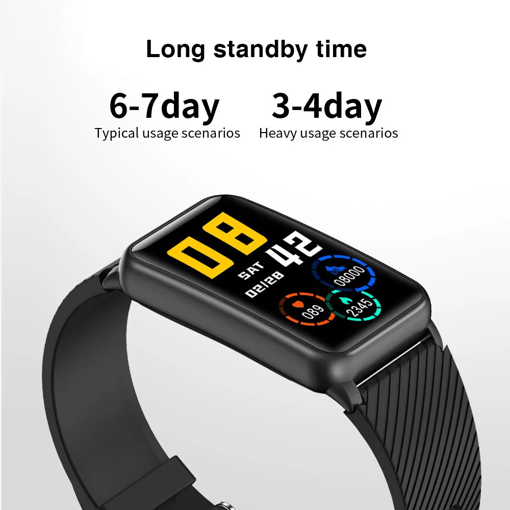 H9-6 الرياضة الموسيقى ساعة ذكية الرجال 1 جرام الذاكرة TWS سماعة وظيفة اللمس الكامل جهاز تعقب للياقة البدنية بلوتوث دعوة Smartwatch للنساء