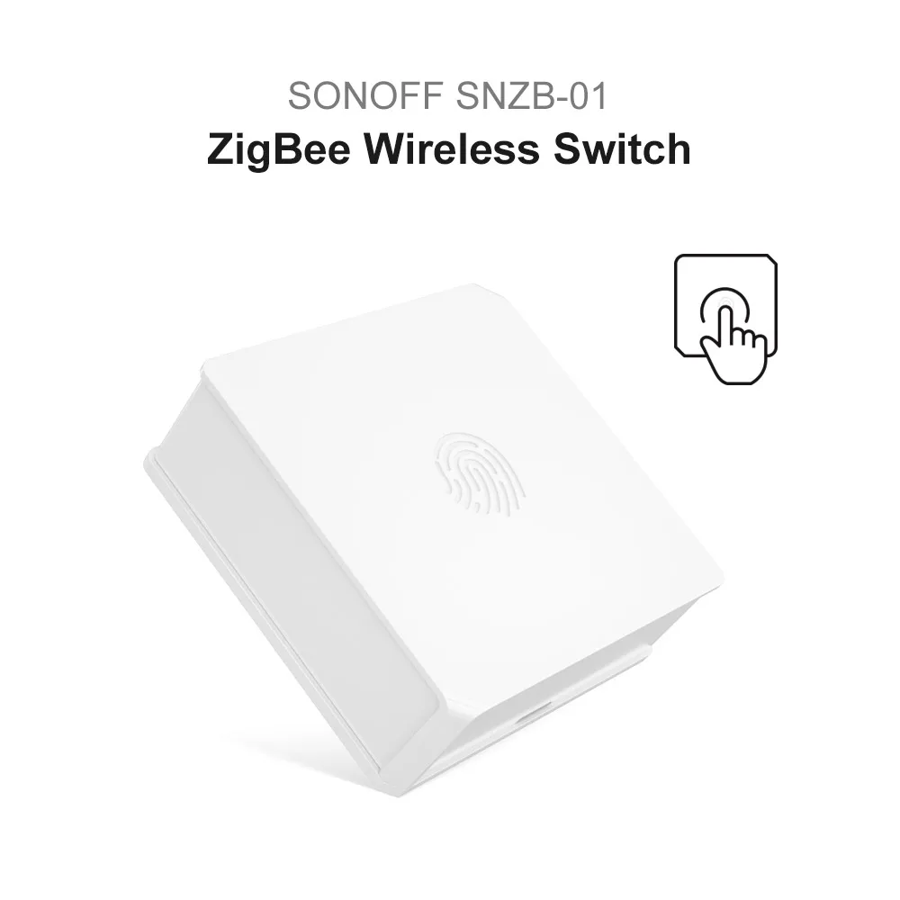 SONOFF SNZB-01 Zigbee Wireless Switch Smart Home Switch إشعار البطارية المنخفضة على تطبيق e-WeLink يعمل مع SONOFF ZBBridge IFTTT