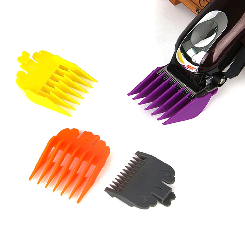 8Pcs 3-25mm Hair Clipper Combs Size Guide Attachments Haircutting Tool