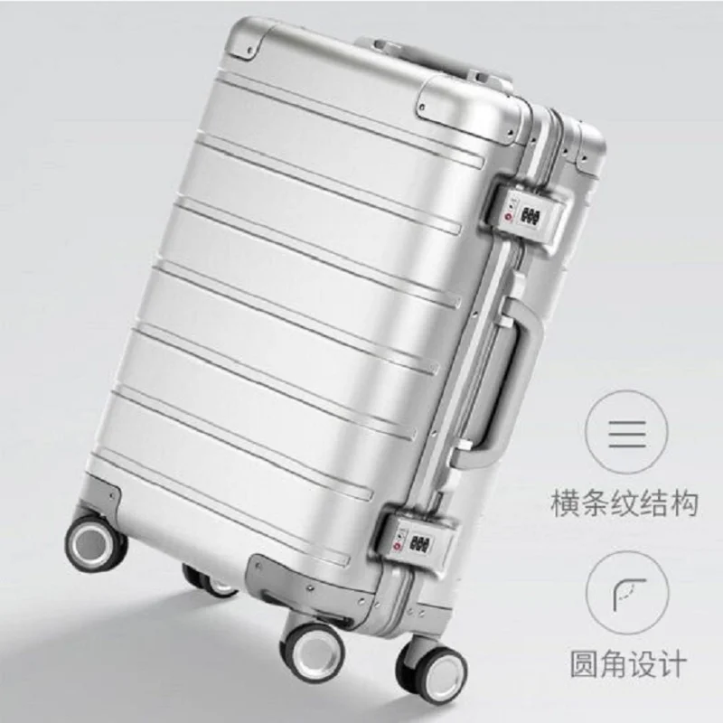 CARRYLOVE high quality fashion 20 size 100% aluminum-magnesium XM90 Rolling Luggage Spinner brand Travel Suitcase