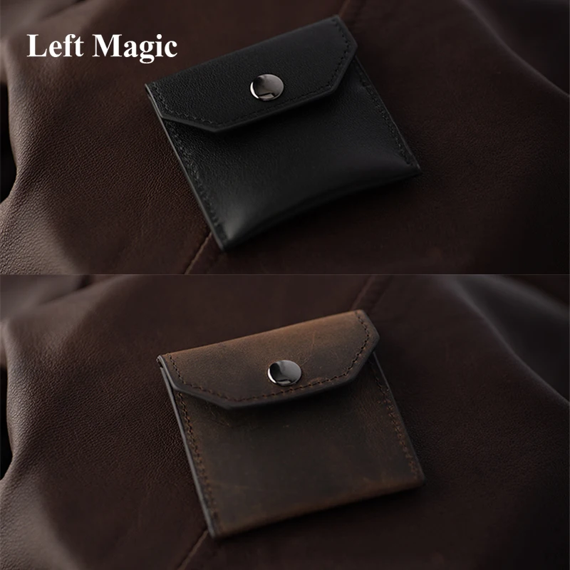 FPS Coin Wallet Magic Tricks Disappear/Appear/Transfer Leather Coin Purse Close Up Street Magic Props Gimmick Magician