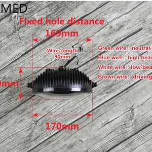 Evrensel motosiklet Moderna retro tarzı modifikasyon, sürüş için led far cr150 ac300 502 En iyi 10 satış, far yardımı-retro bisikletten bisiklete №10