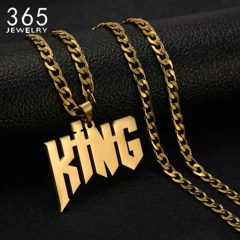 Stainless Steel Custom Name Necklace Pendant Gold Color 5mm NK Chain Personalized Nameplate Necklaces for Women Men Jewelry Gift