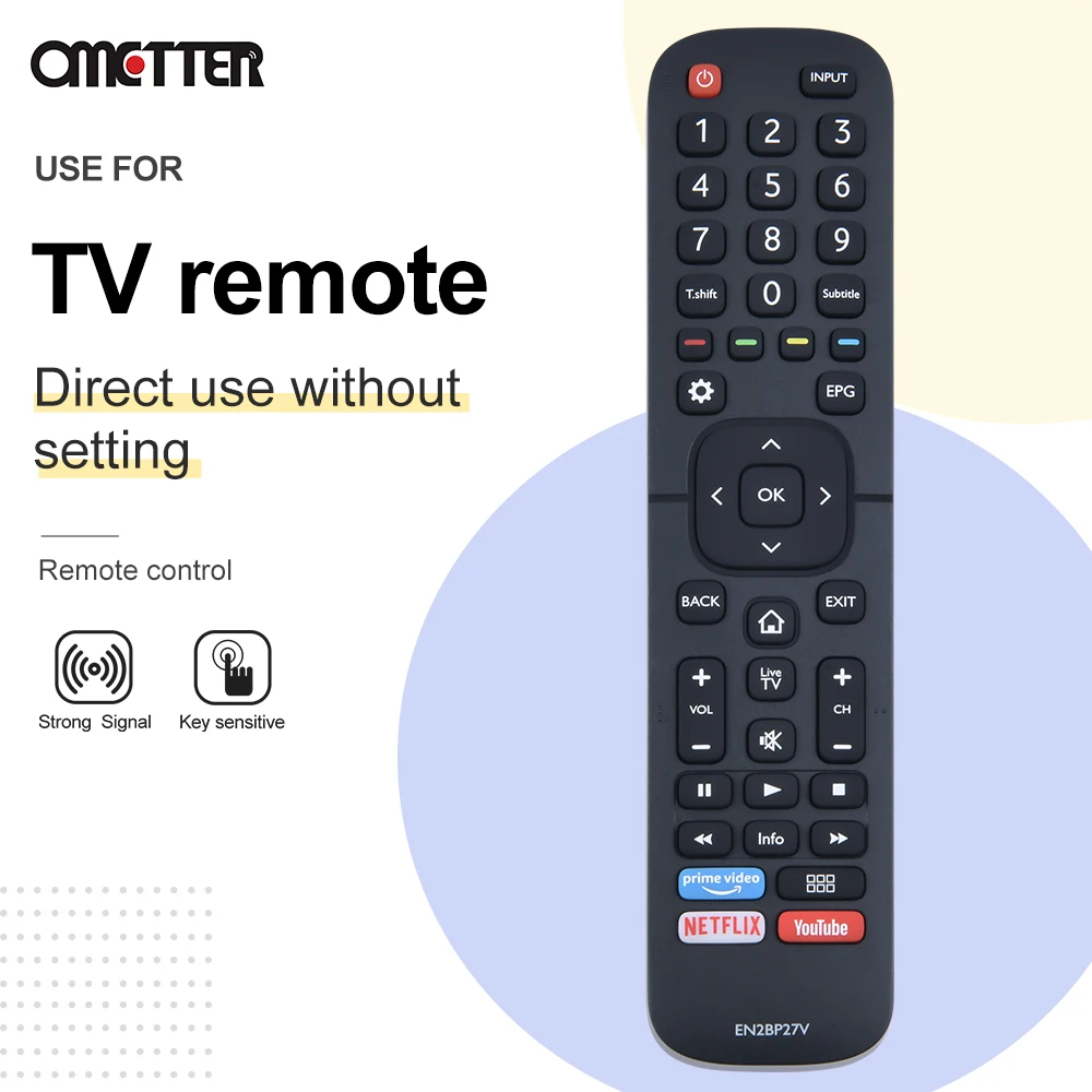 새로운 Hisense 스마트 LCD TV 리모컨 en2bp27v에 적합