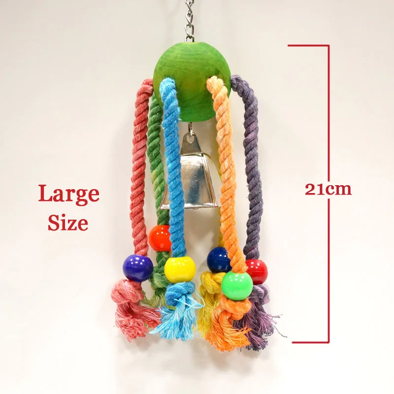 CAITEC Bird Chew Toys Arachnid Parrot Chew Bite Toys Suitable for Small to Large Size Parrots