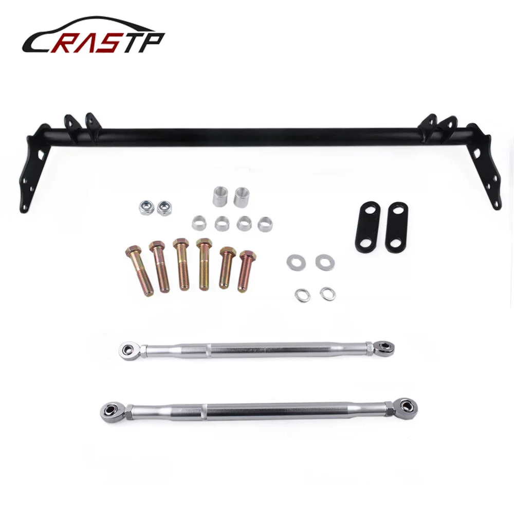 

RASTP-Black Car Front Traction Lower Tie Bar/Traction Control Tie Bar Fit for 88-91 Honda CRX for Honda Civic 88-91 RS-LCA012