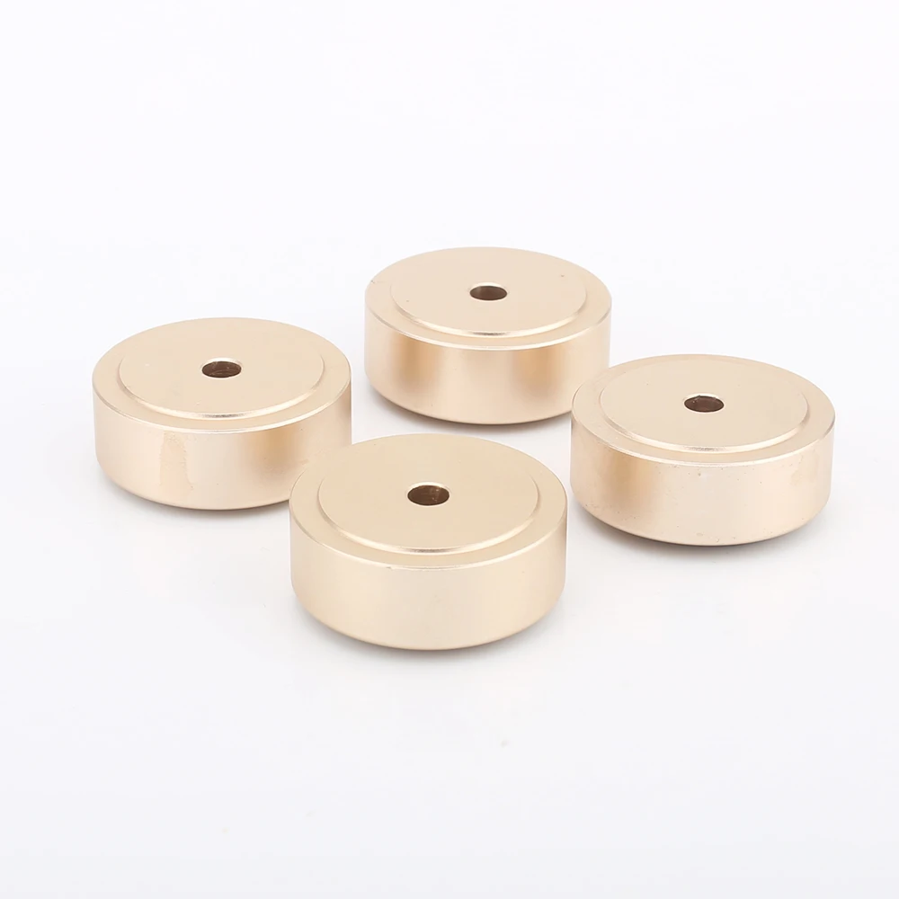30mm*12mm Machined Full Aluminum Speaker AMP Isolation Foot Spike Floor Base Pad Stand Cone Damp For Hifi Audio CD Radio DAC 4PC