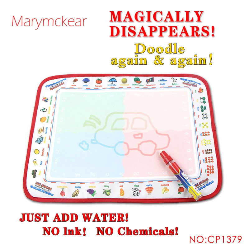 39X29cm Reusable Water Magic Doodle MAT กับปากกาของเล่นเพื่อการศึกษาการวาดภาพนำกลับมาใช้ใหม่พรมเด็กจิตรกรรม BOARD ของขวัญเด็ก