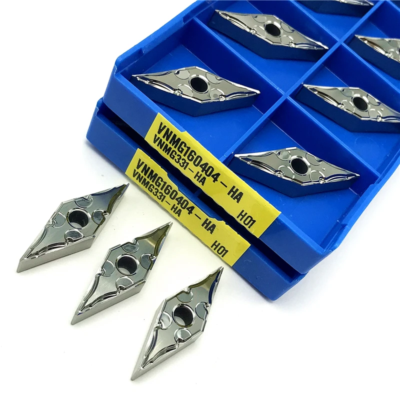 VNMG160402 HA H01 Carbide Inserts External Turning Tool CNC Turning Insert Aluminum Copper Machine Cutting Tool VNMG 160402