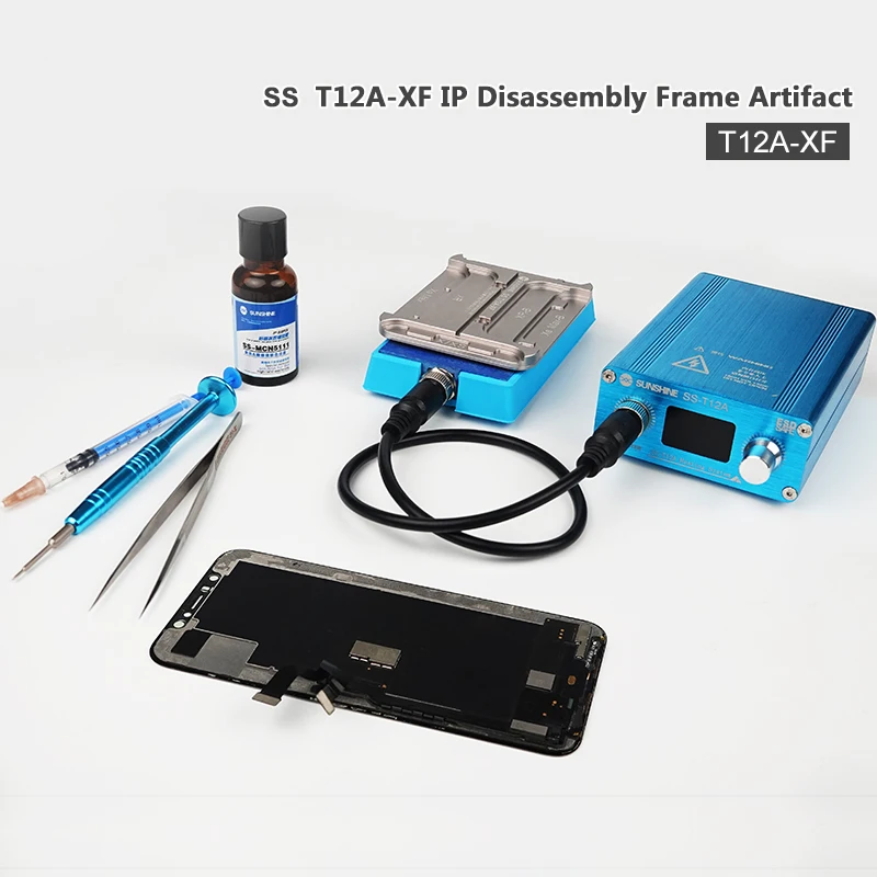 4in1 Frame Heating Station T12A-XF for iPhone X XS MAX XR Screen Bezel Frame Separating Machine LCD Disassembly Repair Tools