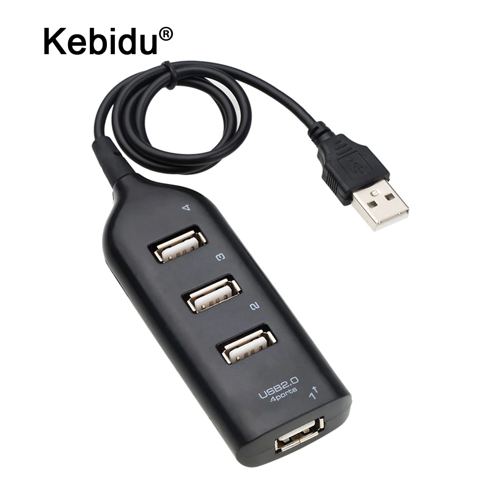 Hallo-Speed Hub Adapter USB Hub Mini USB 2,0 4-Port Splitter Für PC Laptop Notebook Empfänger Computer peripheriegeräte Zubehör