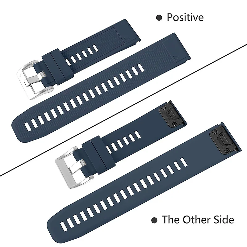 สายคล้องคอซิลิโคนสำหรับ Garmin Fenix 6 Pro 6S 6X 5X 5 5S 3 3HR วง Forerunner 935 945 quick Release สายนาฬิกาสมาร์ทสร้อยข้อมือ