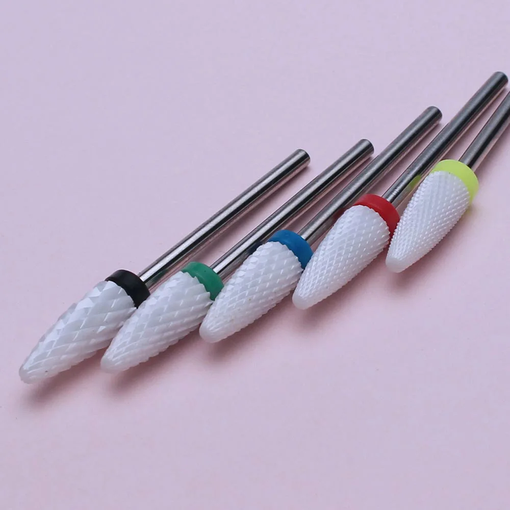 Cerâmica Nail Broca para Manicure, Fresa Elétrica, Máquina de rebarba, Arquivos Buffer, Nail Art Equipment, Acessórios, 1Pc