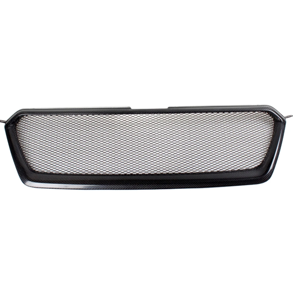 XV Real Carbon Fiber Front Racing Grill Body Kit Auto Bumper Mesh Guard for Subaru XV 2011-2014 Not Logo Car Accessories