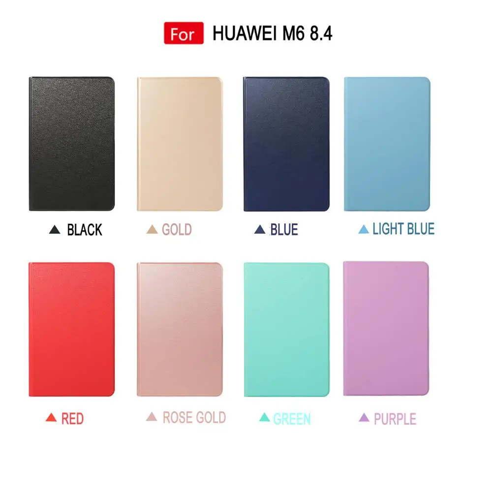 جلد الوجه حالة لهواوي Mediapad M6 توربو 8.4 "اللوحي كتاب غطاء حامل حالة لهواوي M6 8.4 بوصة توربو اللوحي