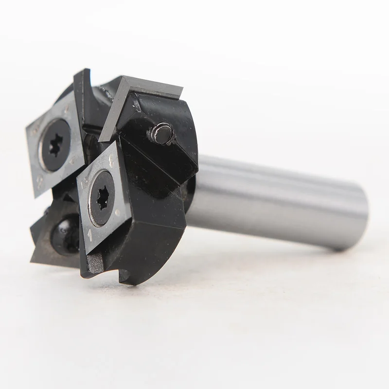 1PC 12.7mm Shank 12mm Router Bit with Milling Cutter Cemented Carbide Woodworking Bits Insert-Style Spoilboard indexable drill