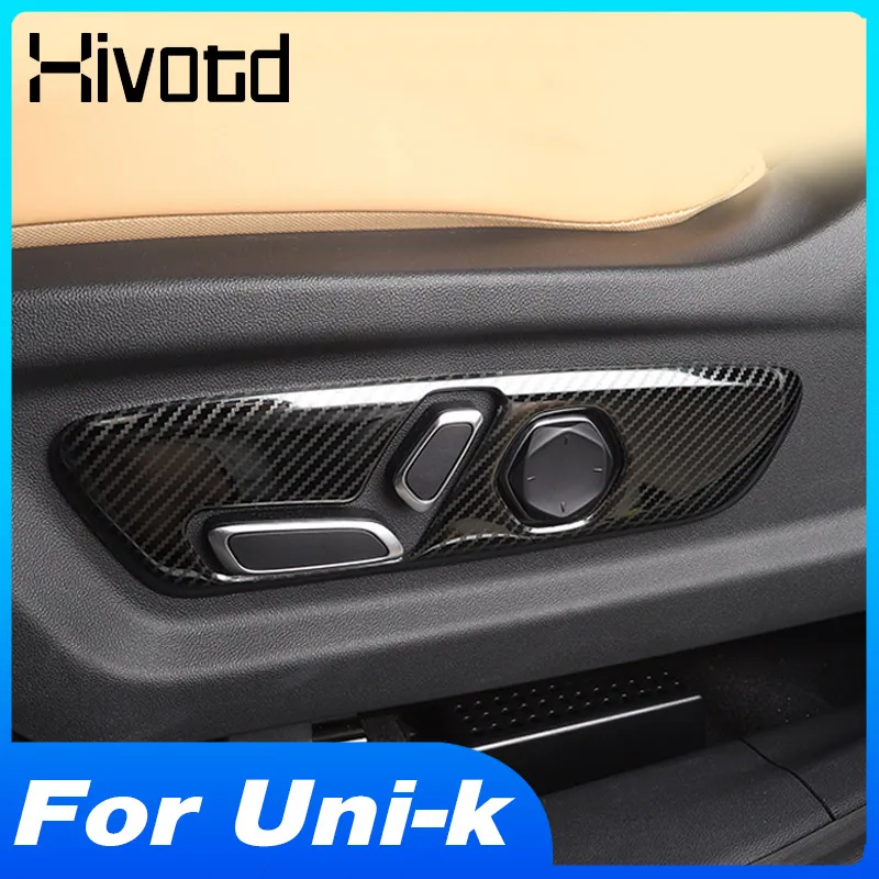 Cubierta del Panel de Ajuste del Asiento, Accesorios de Decoración Interior para Automóviles, Productos de Decoración para Changan Uni-k Unik 2024