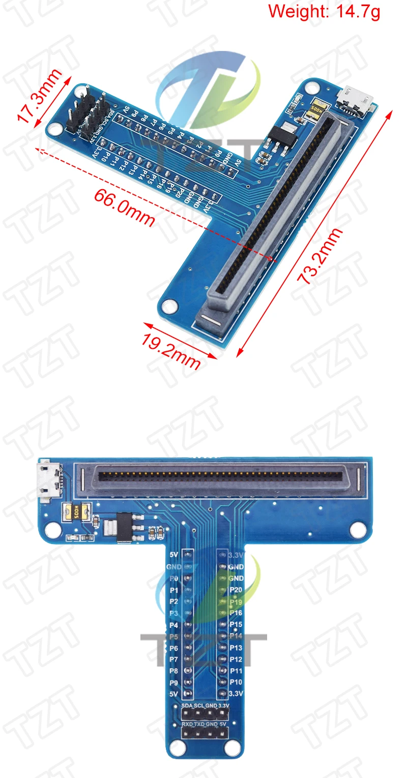 1/3 Stück für Micro:bit Erweiterungsplatine T-Typ GPIO-Platine mit 5V- und 3,3V-Ausgang für Micro:bit STEM-Programmierung – Detail 3