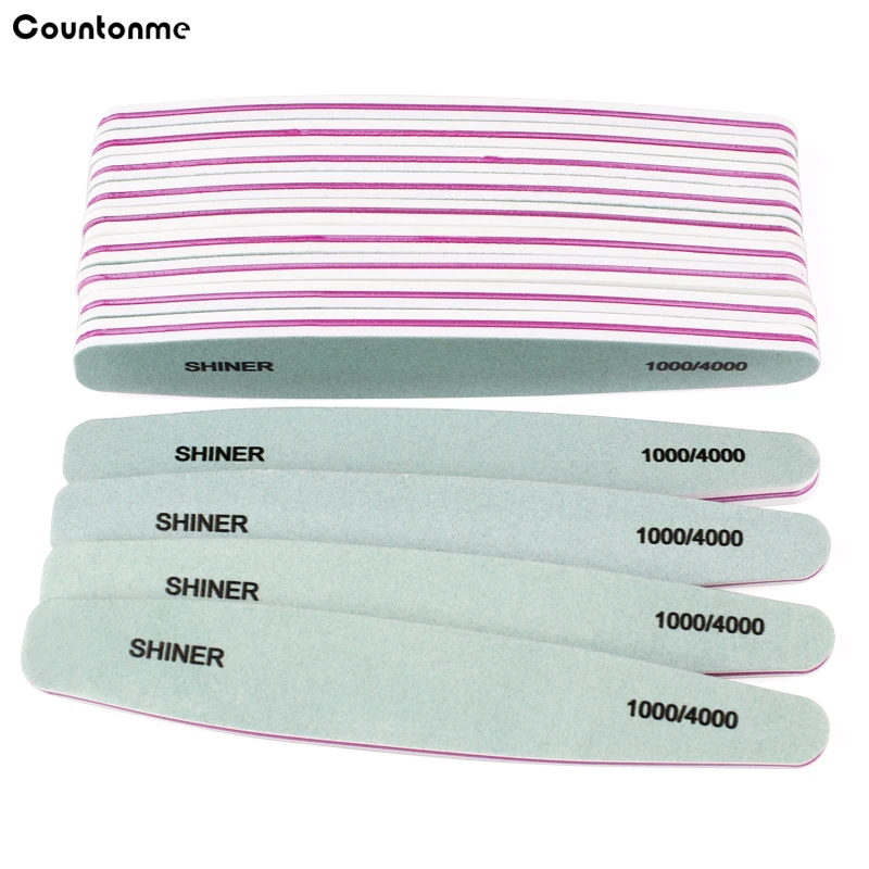 

Nail Files Sponge 20Pcs Diamond Nail Buffer File Washable Unghie 1000/4000 Nail Polish Buffer Block Manicure Supply