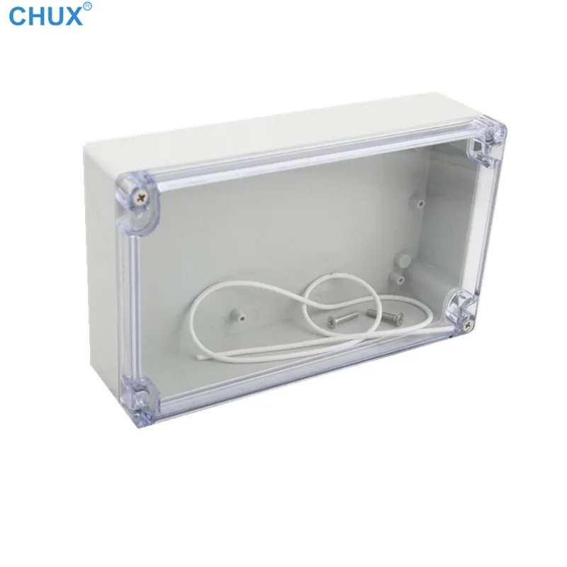 Waterproof Plastic Junction Box transparent cover Enclosure Electronic Instrument Housing Case Electrical Project Outdoor Boxes