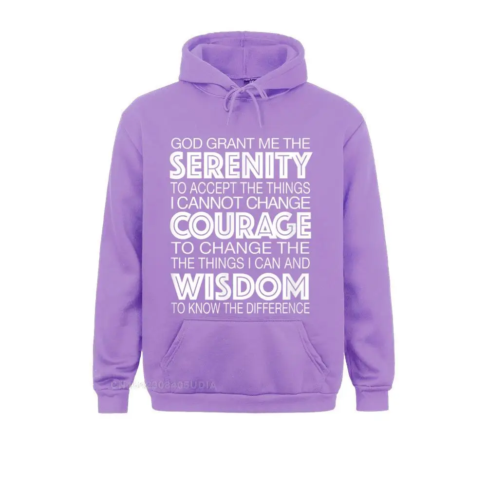 Serenity Prayer Alcoholics Anonymous 12 Step Hoodie Cute Summer Sweatshirts Long Sleeve Hoodies For Men Hoods Summer Fall