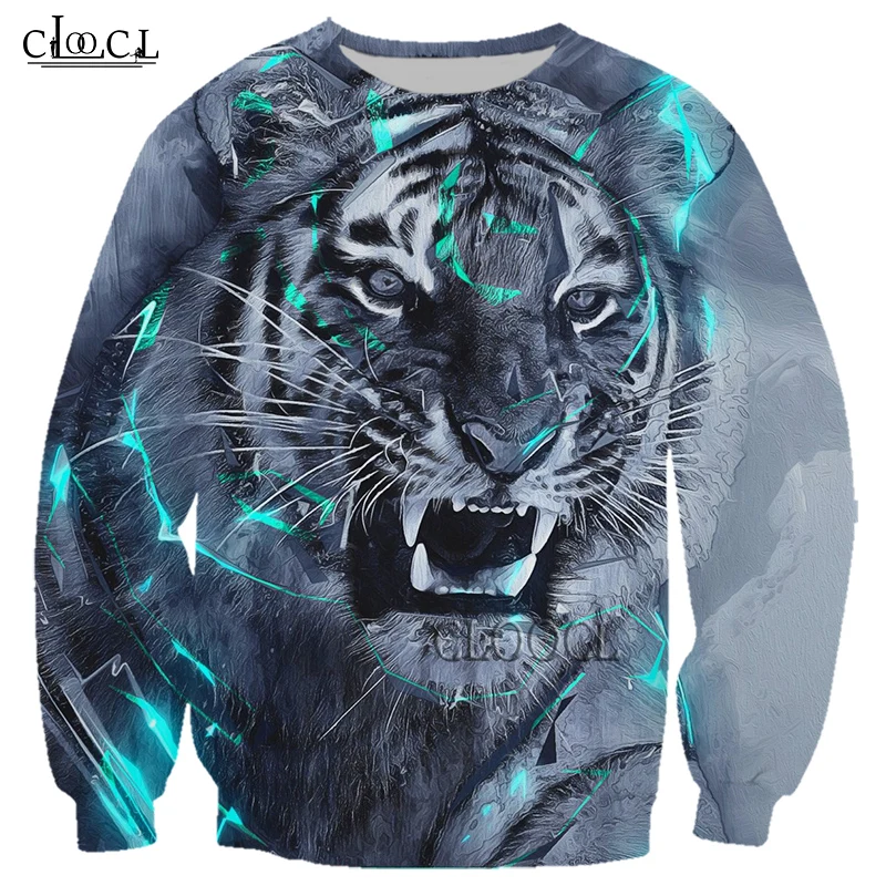 

HX Newest Popular Animal Tiger 3D Print Men Hoodie Harajuku Streetwear Autumn Sweatshirt Casual Tracksuit Drop Shipping