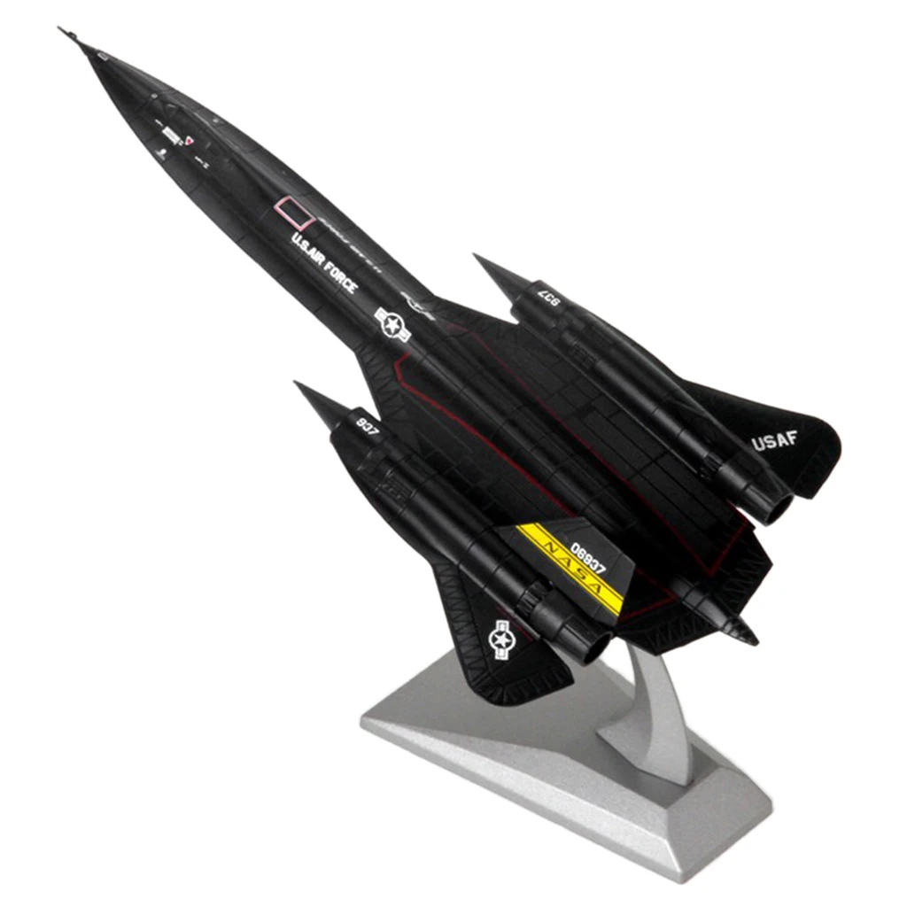 Diecast Jet Toy 1:144 Scale SR-71 Blackbird Aircraft Model Kids Adult Home Office Decor