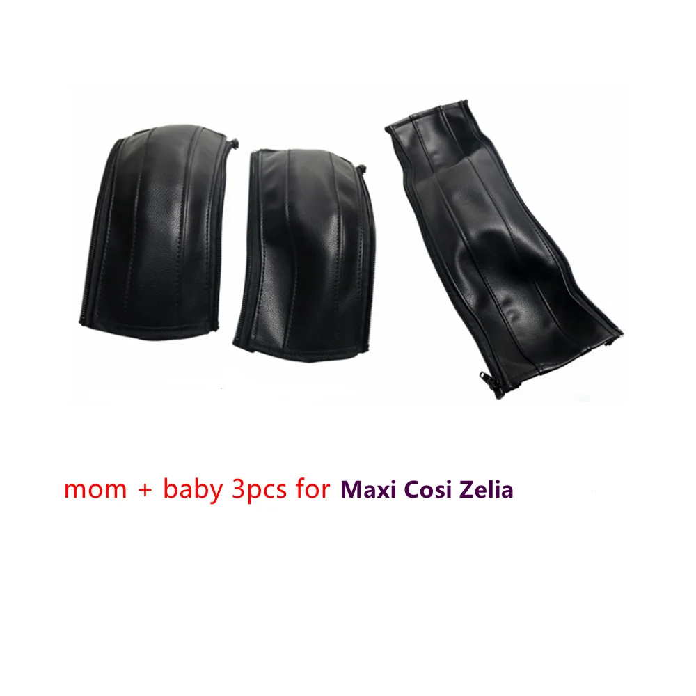 New Baby Leather Bumper Covers Fit Maxi Cosi Zelia Stroller Handle Sleeve Case Armrest Protective Cover Stroller Accessories