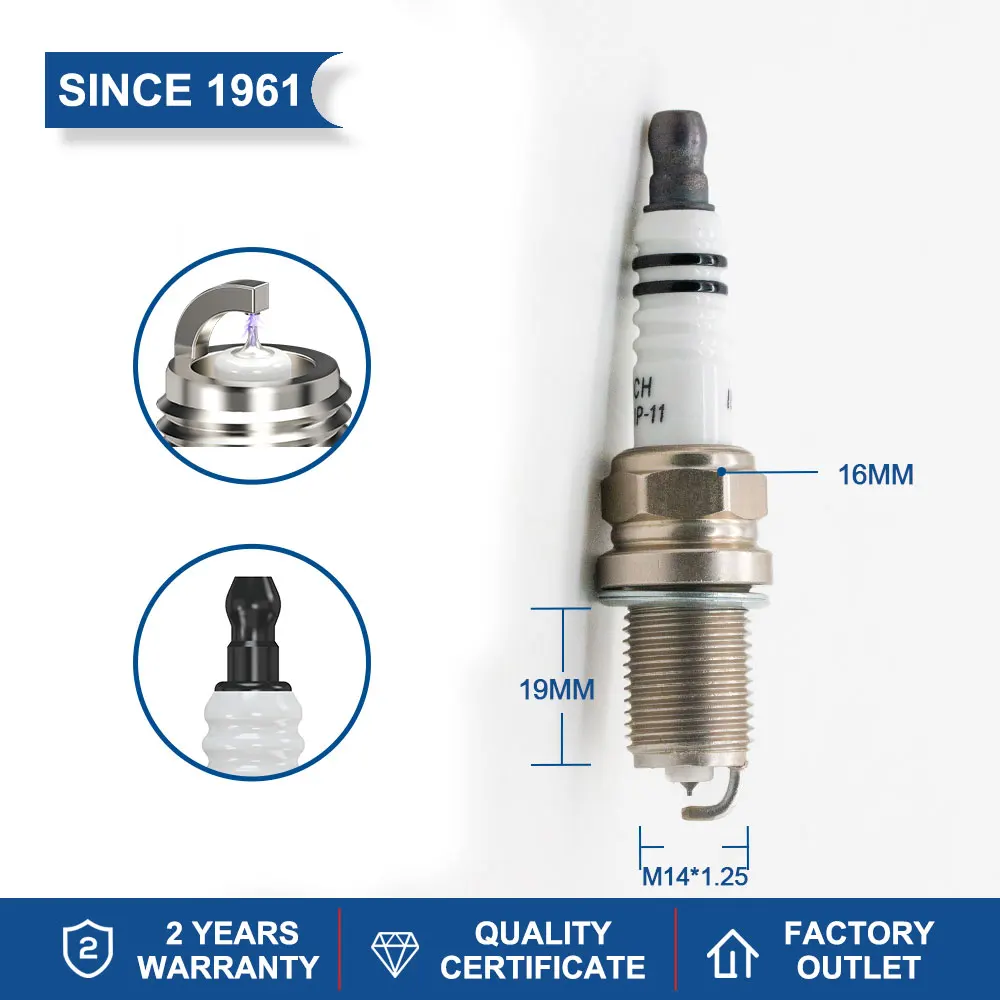 1PCS Iridium Platinum Spark Plug TORCH K5RTIP-11 Replace for IFR5E11D Autolite APP3924DP2 Denso VK16 VK16PRZ11 KIA 27410-37100