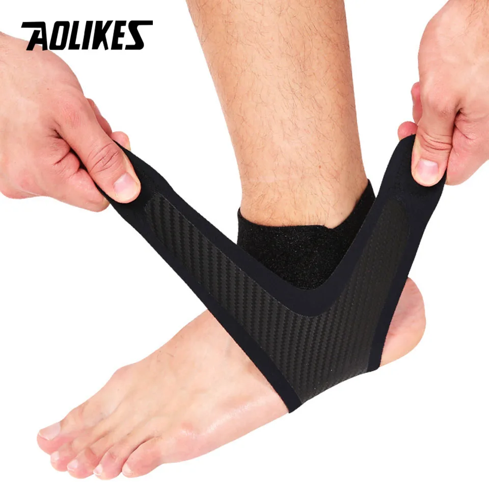 AOLIKES 1PCS New Elastic Ankle Support Adjustable Breathable Ankle Brace for Sports Protection Sprains Injury Heel Wrap Sleeve